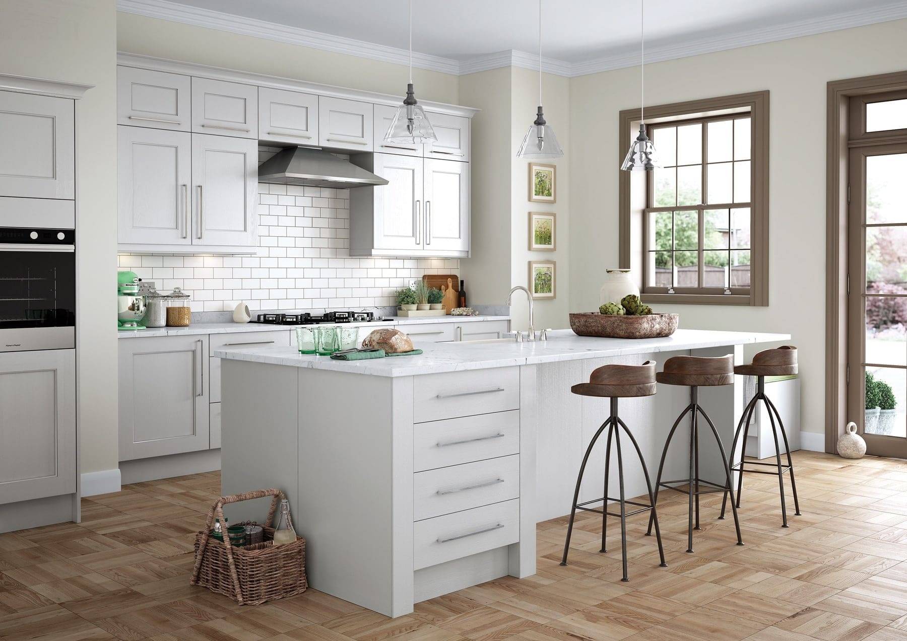 Wakefield Light Grey Shaker Kitchen | Atelier Kuchen, Wimbledon