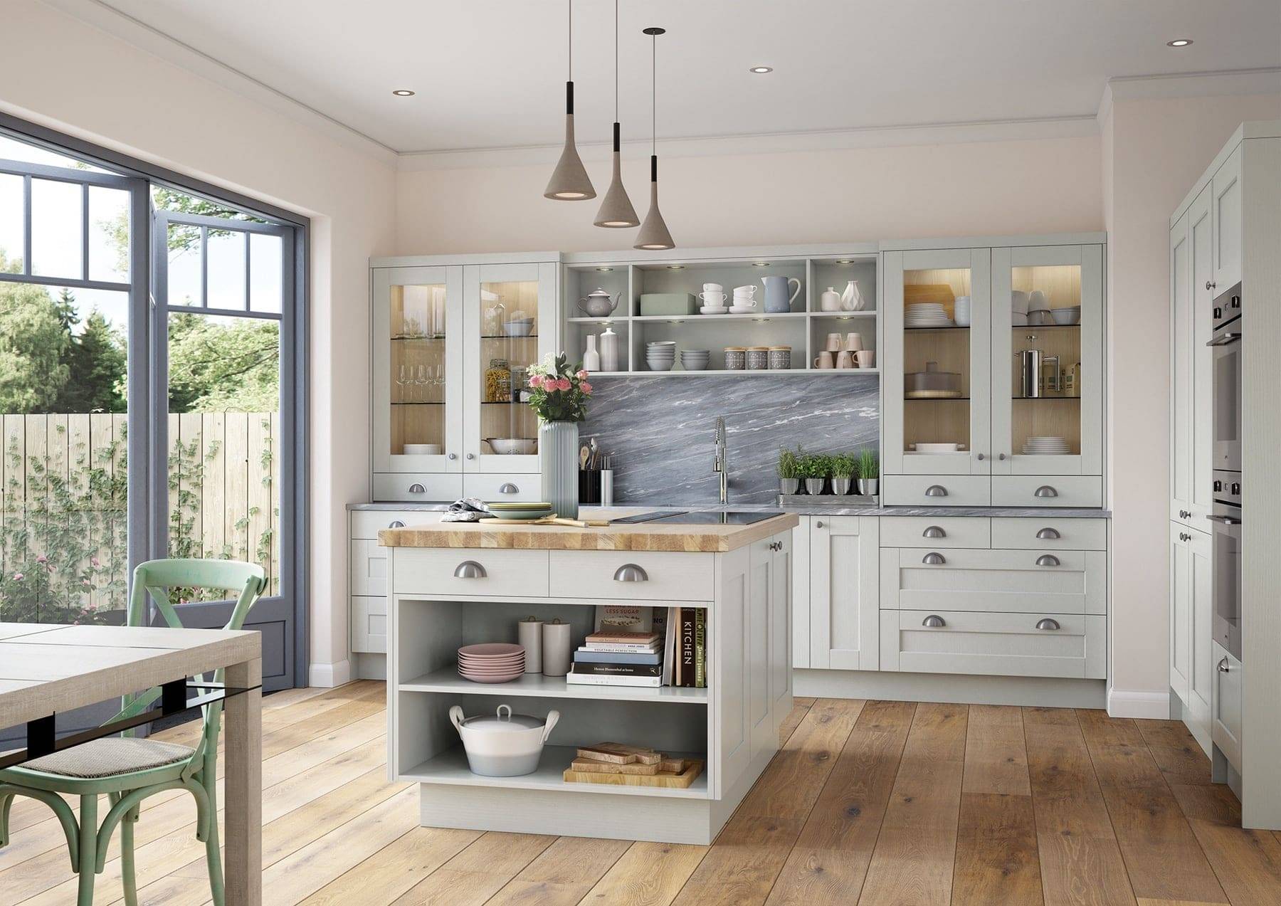 Kensington Light Grey Shaker Kitchen | Atelier Kuchen, Wimbledon