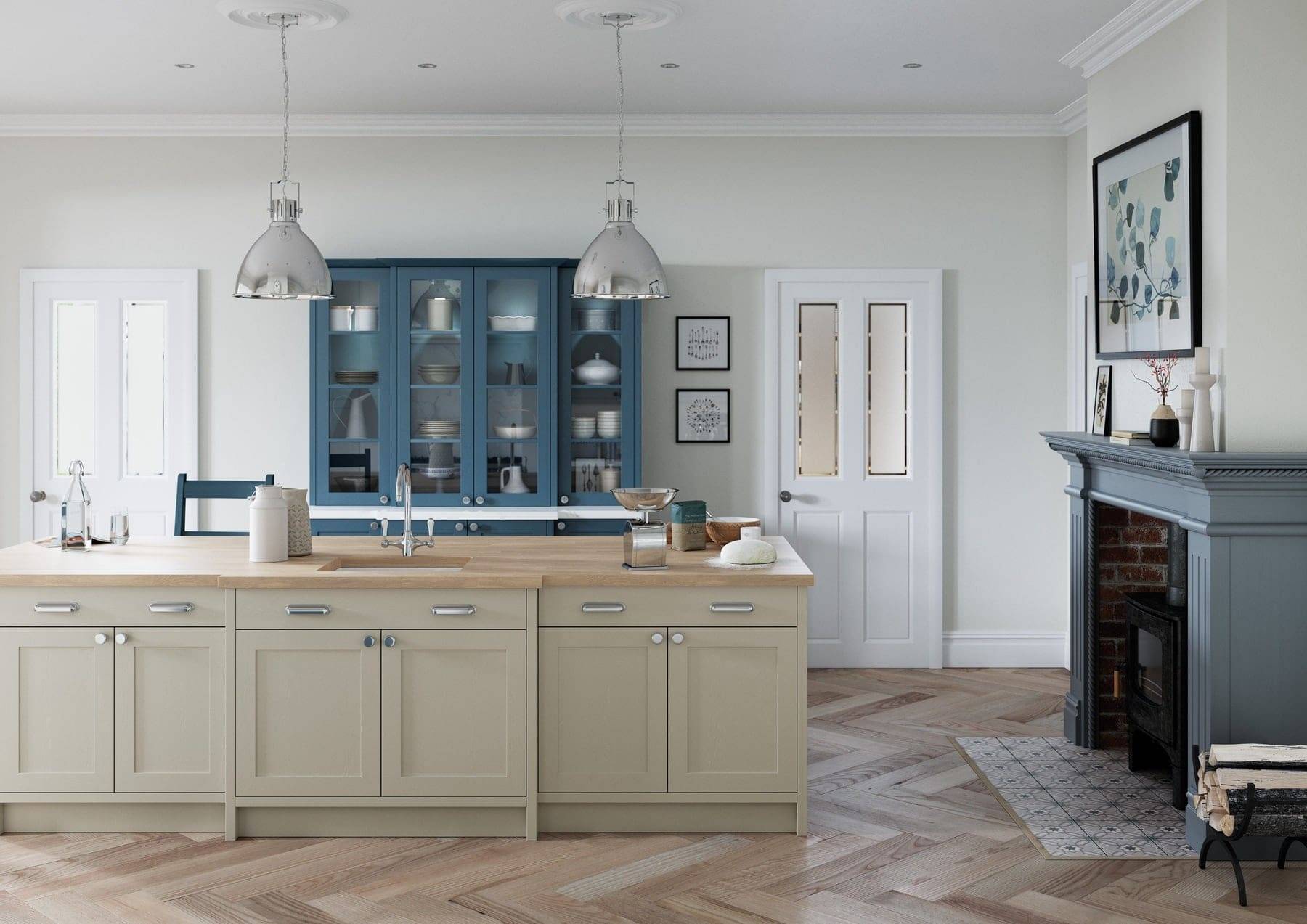 Aldana Airforce And Stone Shaker Kitchen | Atelier Kuchen, Wimbledon