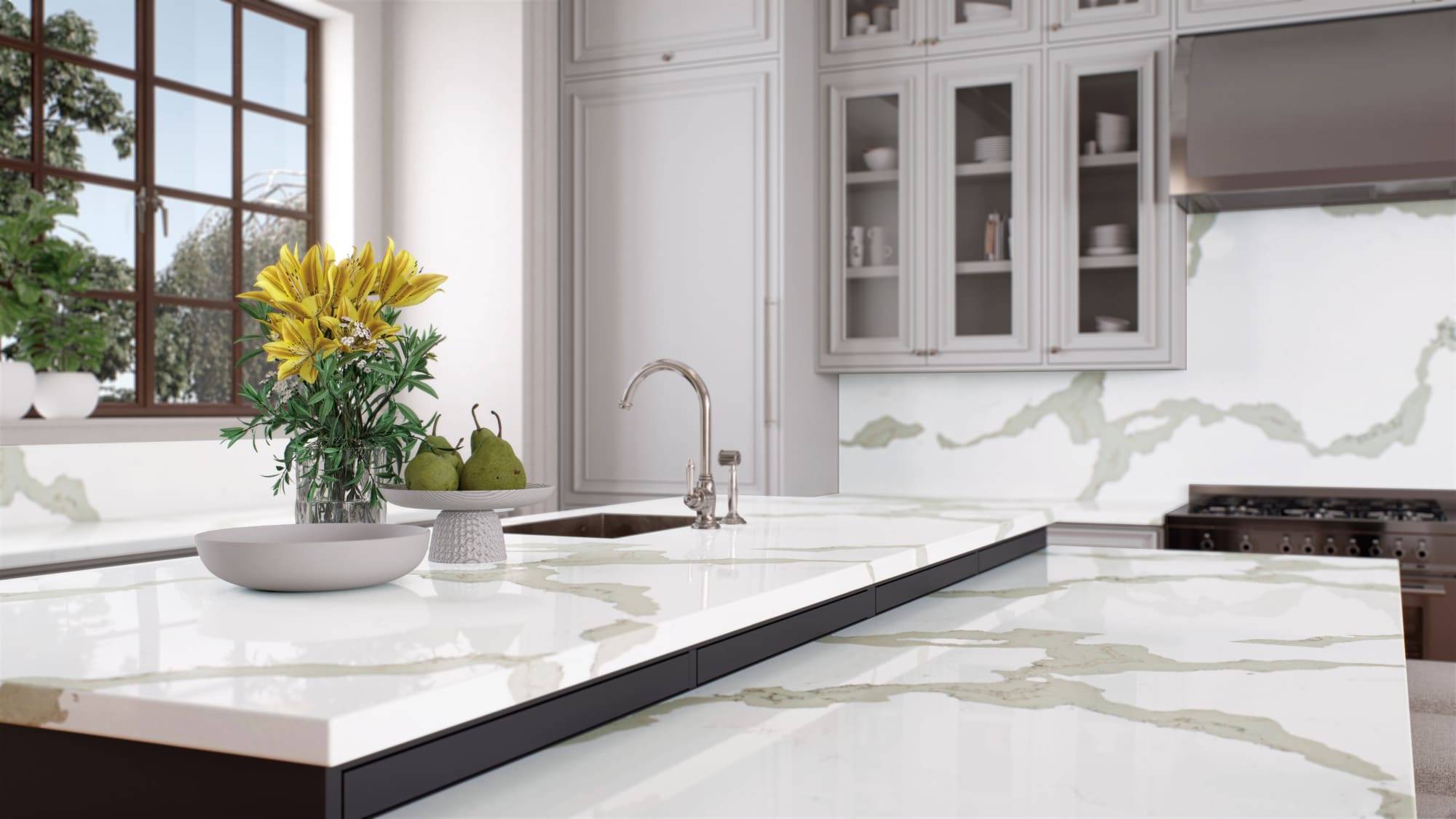 5114 Calacatta Maximus Traditional Render Cu Polished | Atelier Kuchen, Wimbledon