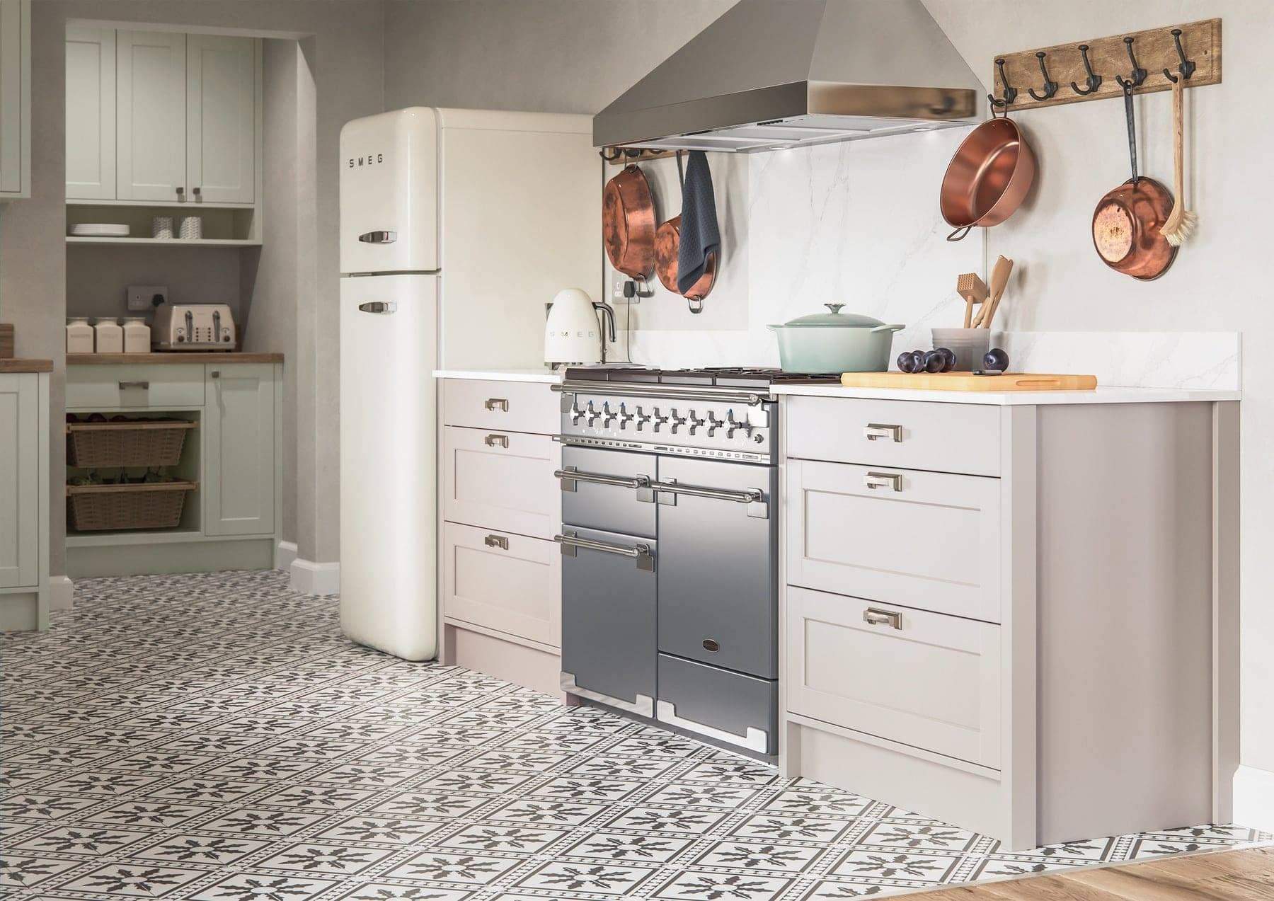Dawson Porcelain And Cashmere Shaker Kitchen | Atelier Kuchen, Wimbledon
