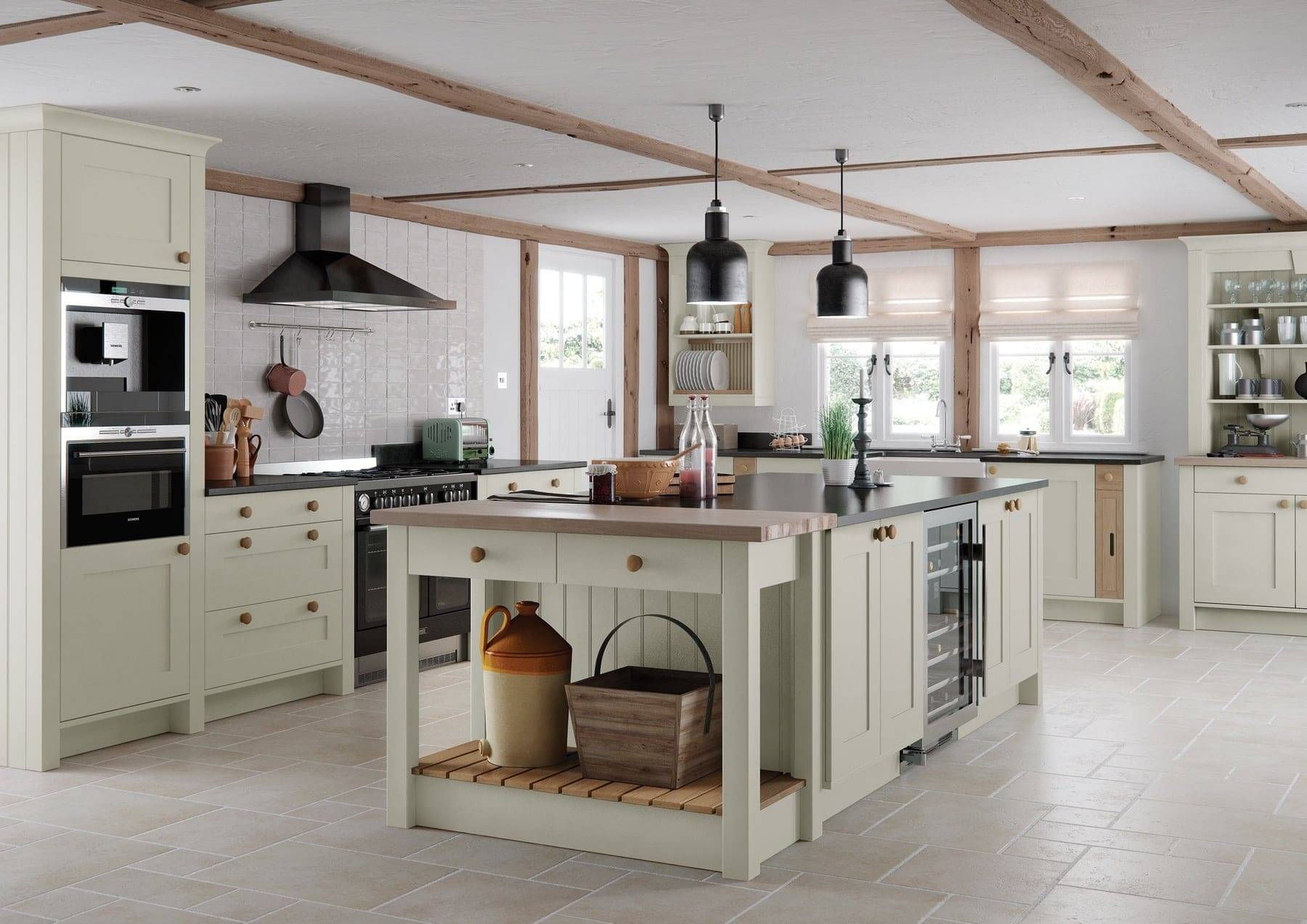Georgia Mussel Shaker Kitchen | Atelier Kuchen, Wimbledon