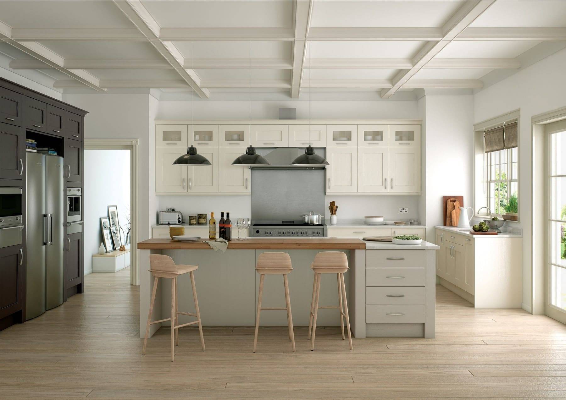 Wakefield Ivory Stone And Lava Kitchen With Island | Atelier Kuchen, Wimbledon